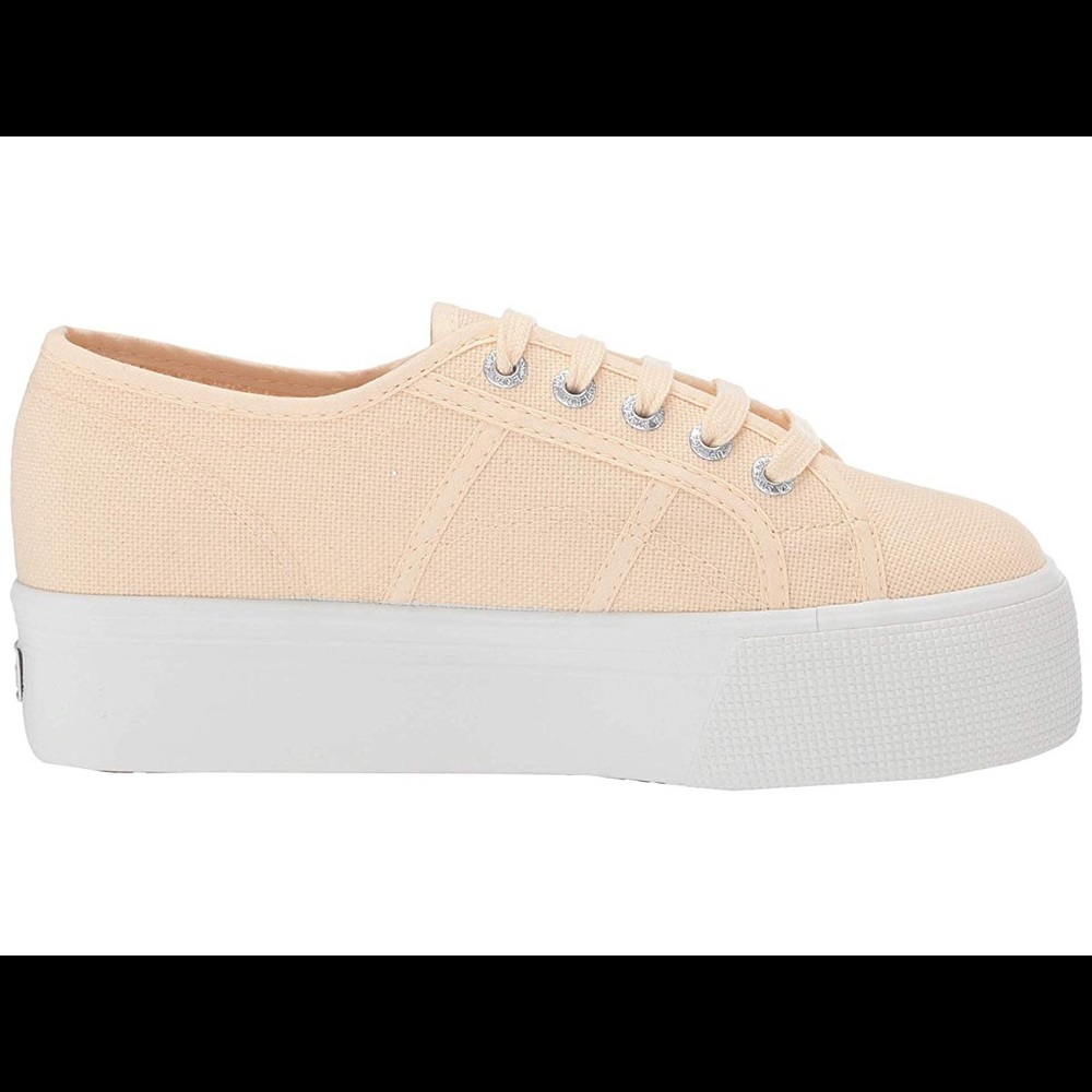 NEW superga platform peach